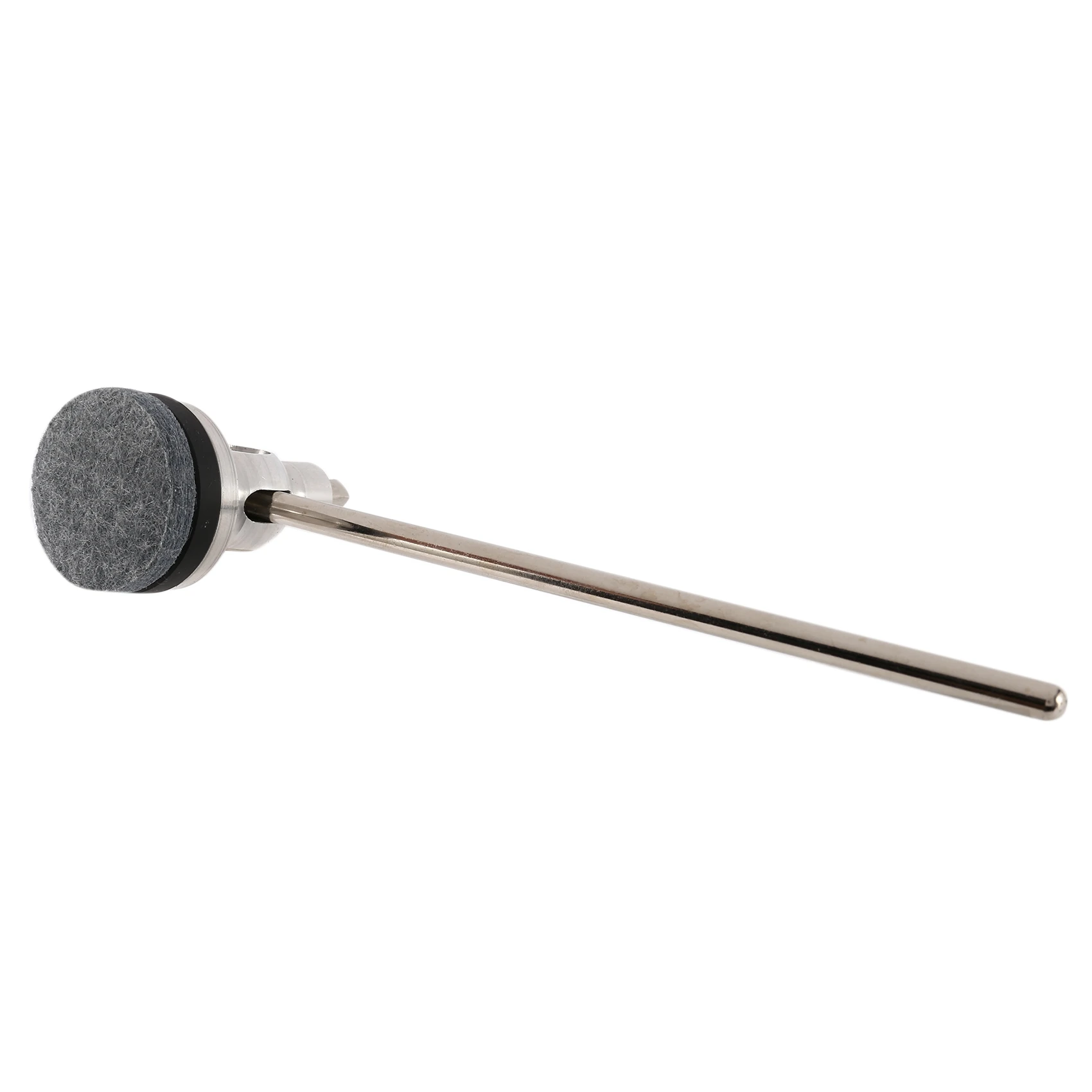 Drum Hammer with Felt Head for Bass Drum Pedals Traditional Beater Percussion Instrument Parts,Silver