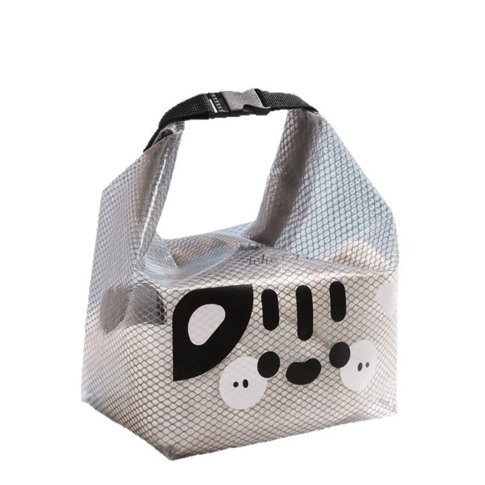 بسيطة الكرتون حاوية مستحضرات التجميل مقاوم للماء ختم السفر حقيبة أدوات الزينة سعة كبيرة حقيبة يد مستحضرات التجميل حقيبة التخزين التخييم