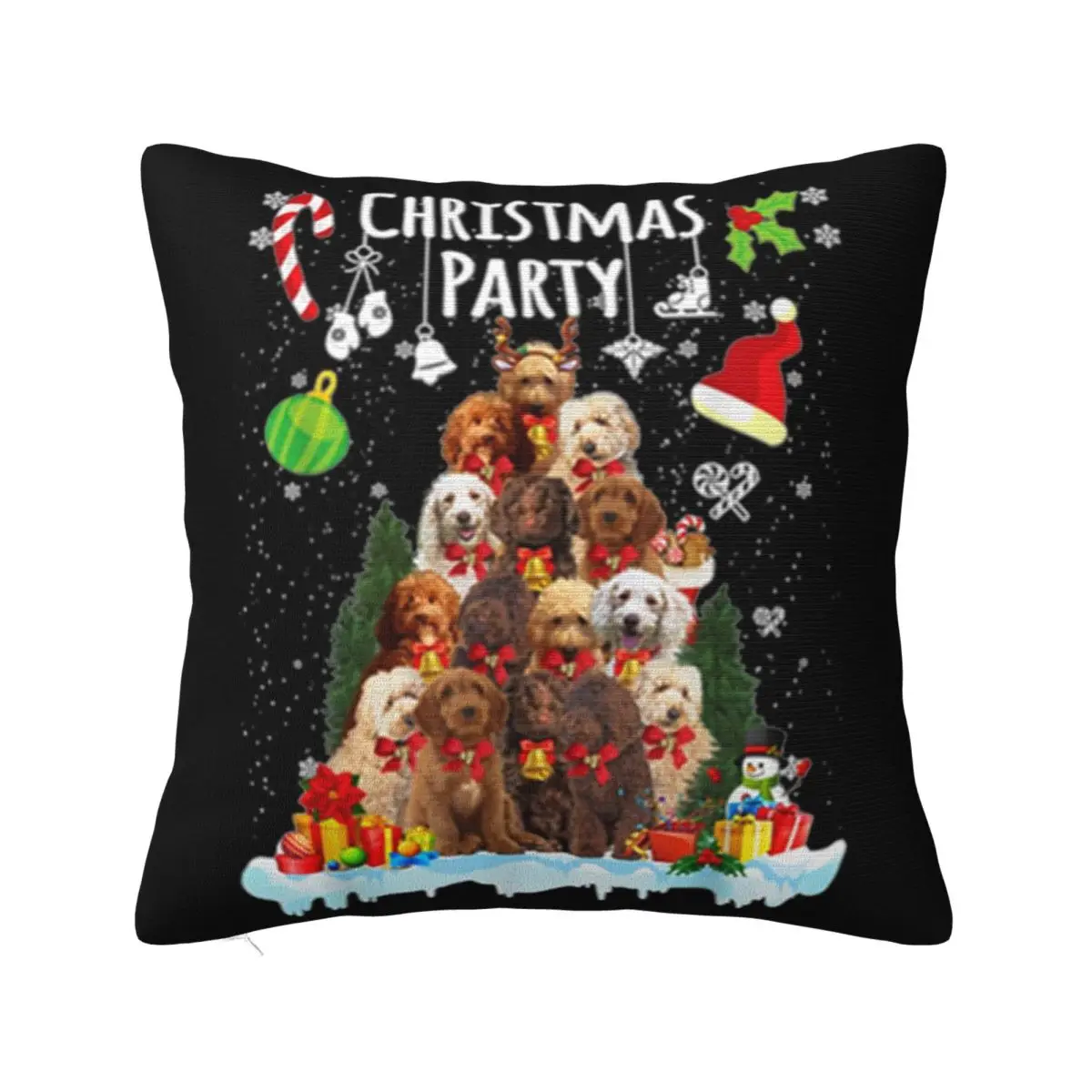 Awesome Australian Labradoodle Christmas Party Funny Xmas Dog Gift Best Selling Goth Pillow Case