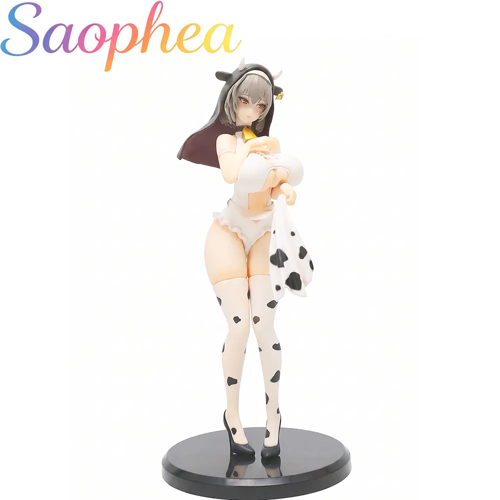 Saophea Cow Nun Ver. Ecchi Figure, Sexy Anime Girl Figurine,Waifu Action Figure Collectible Statue
