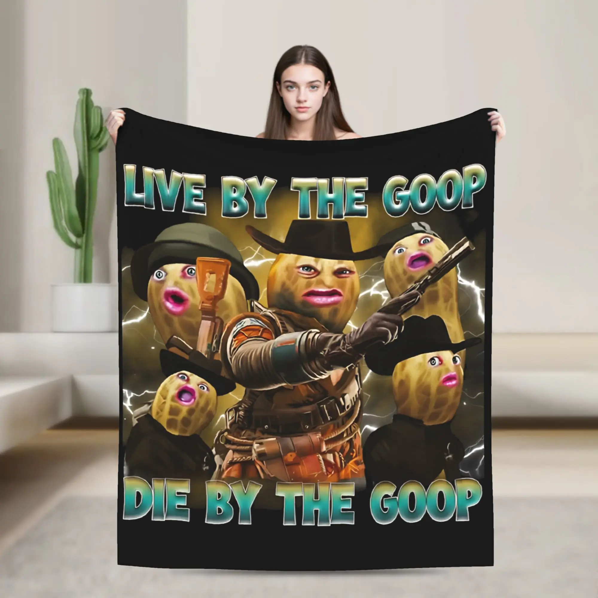 Arc Raiders The Goop Die By The Goop 90s  Blankets Velvet Spring Autumn  Ultra-Soft Throw Blanket for Bedding Travel Quilt