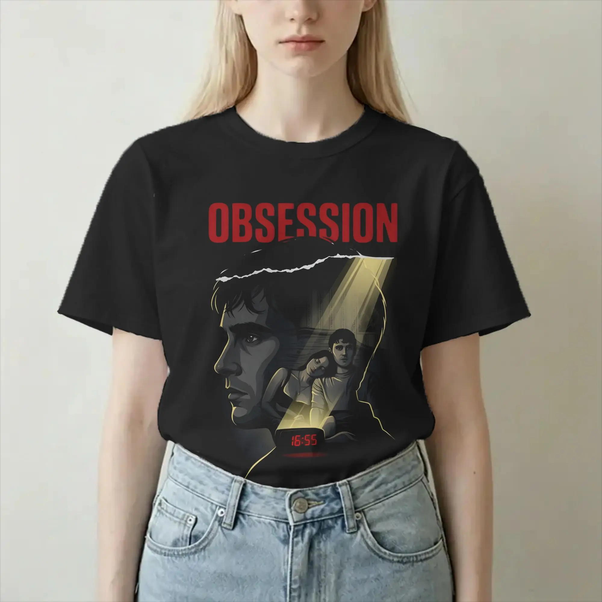 T-shirts pour hommes et femmes, obsessions de films d'horreur, mode, t-shirts en pur coton, à manches courtes, col rond, 4XL 5XL 6XL