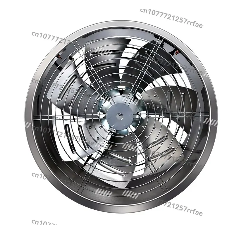 Stainless Steel Axial Fan Waterproof Kitchen Basement Ventilation Exhaust Fan 220V Low Noise