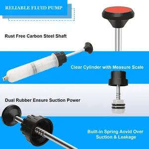 Fluid Oil Brake Fluid Oil, Auto Oil Change Syringe with hose, manual fuel suction and filling, evacuating pump, new 8 Main Sales Fuel Pump - №5
