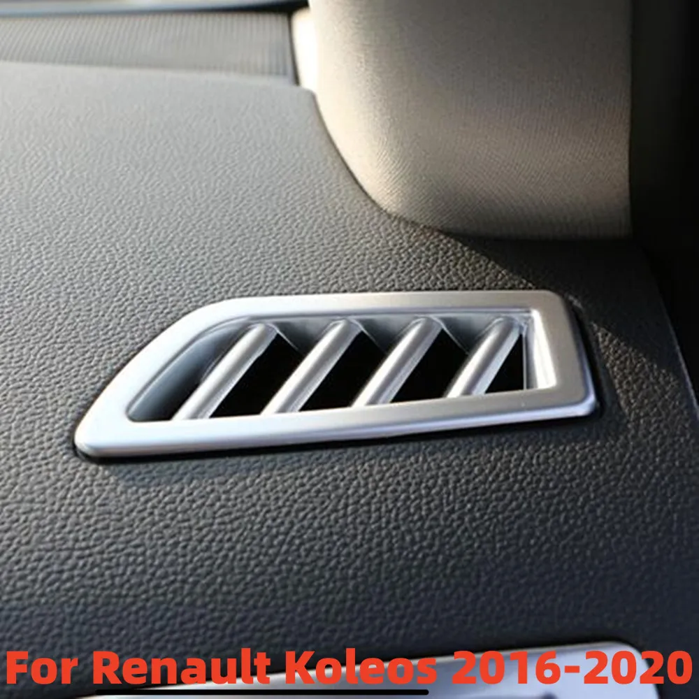 2pcs Car Front Air Vent Protection Trim Cover Sticker for Renault Koleos for Samsung QM6 2016 2017 2018-2023 Chrome Accessories