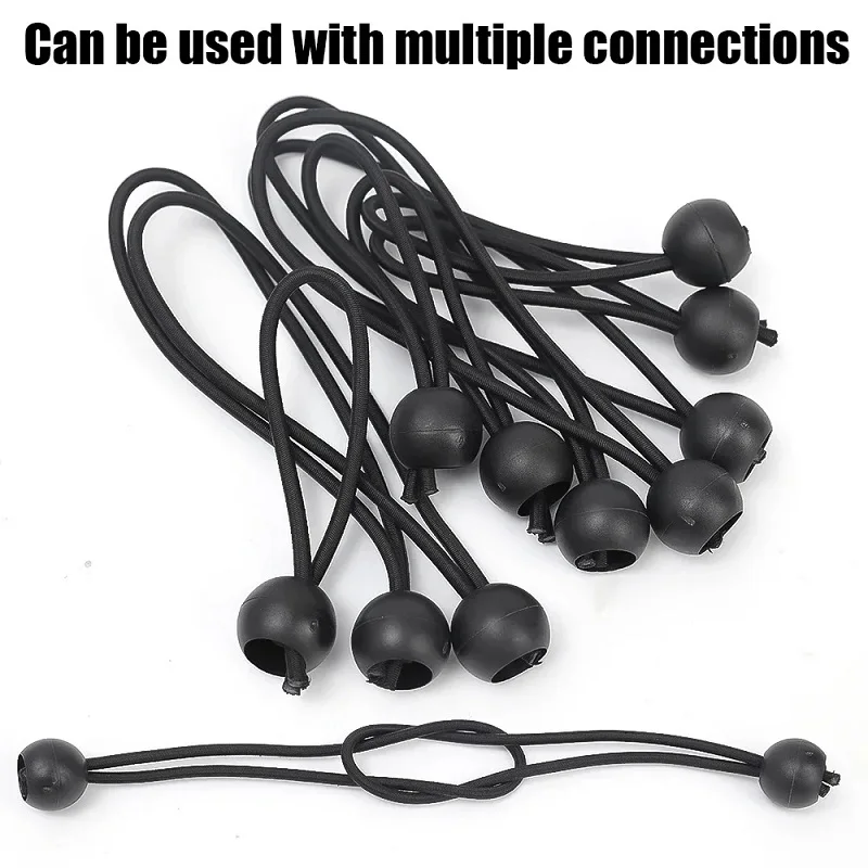 10 stücke Outdoor Elastische Ball Seil Bungee Cords Tragbare Zelt Befestigung Plane Markise Baldachin Heavy Duty Plane Binden für Shelter – Detail 7
