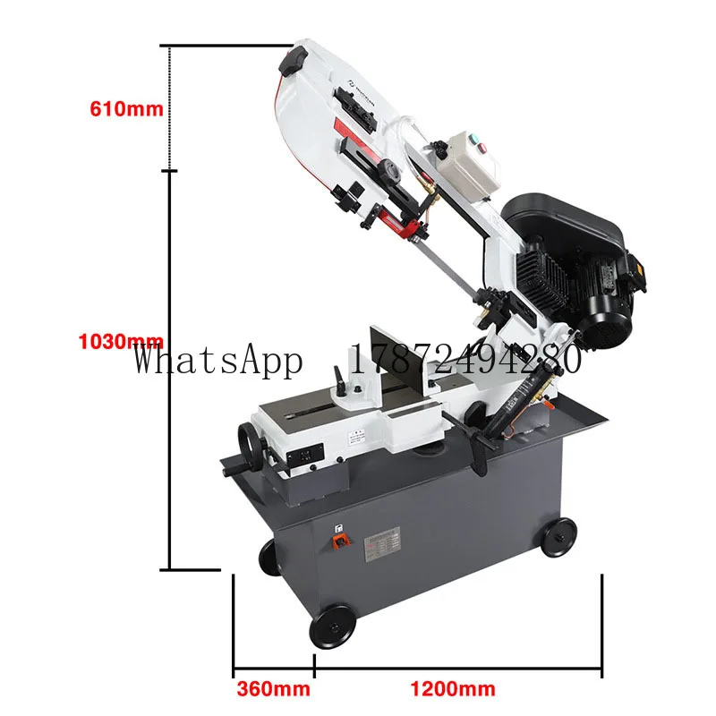 Metal Processing Belt Drive Horizontal Metal Cutting Bend Band Saw Machine