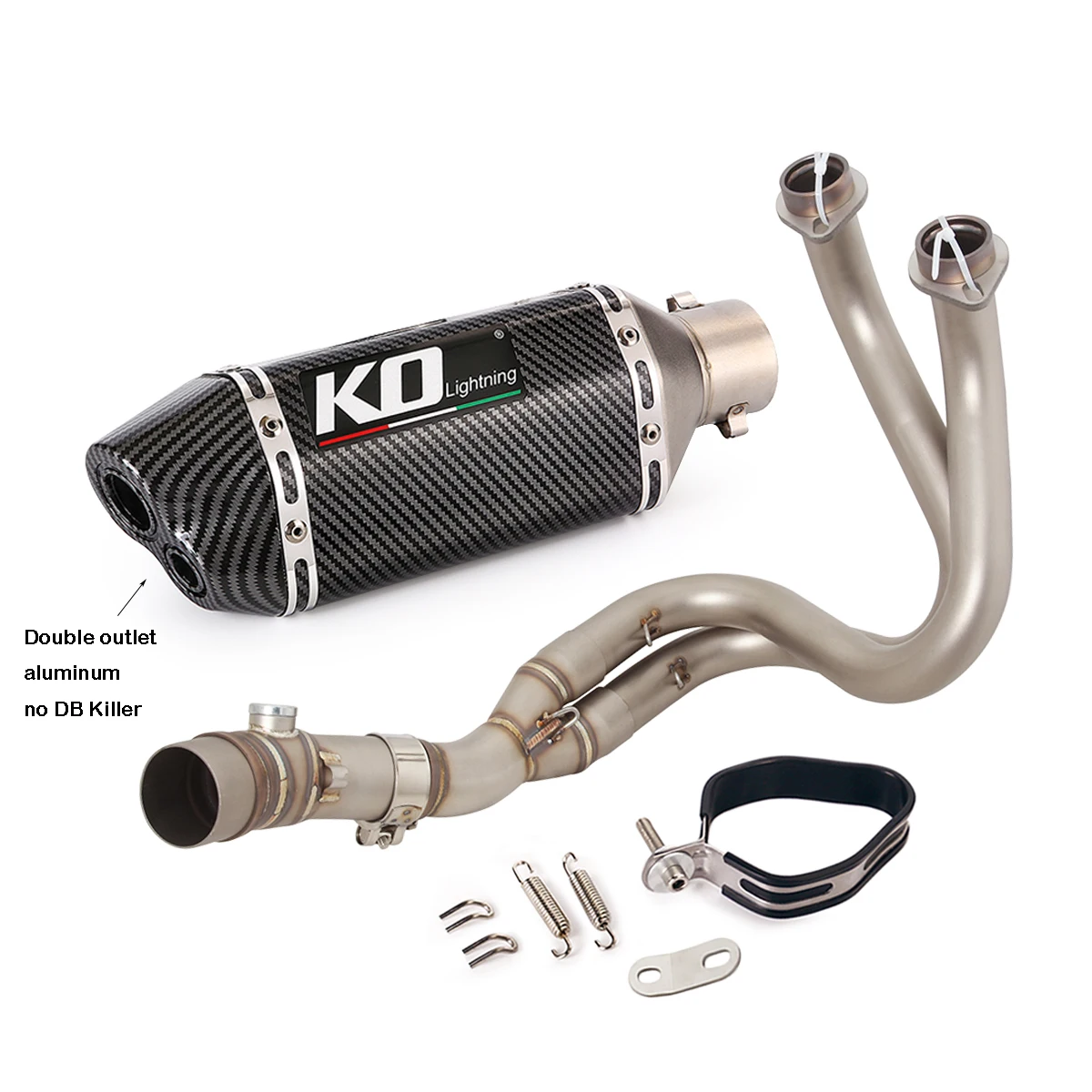 Voor Kawasaki Z650 Ninja 650 Versys 650 Z650RS Motorfiets Uitlaatsysteem Front Sluit Link Pijp Slip Op 51Mm Uitlaat escape