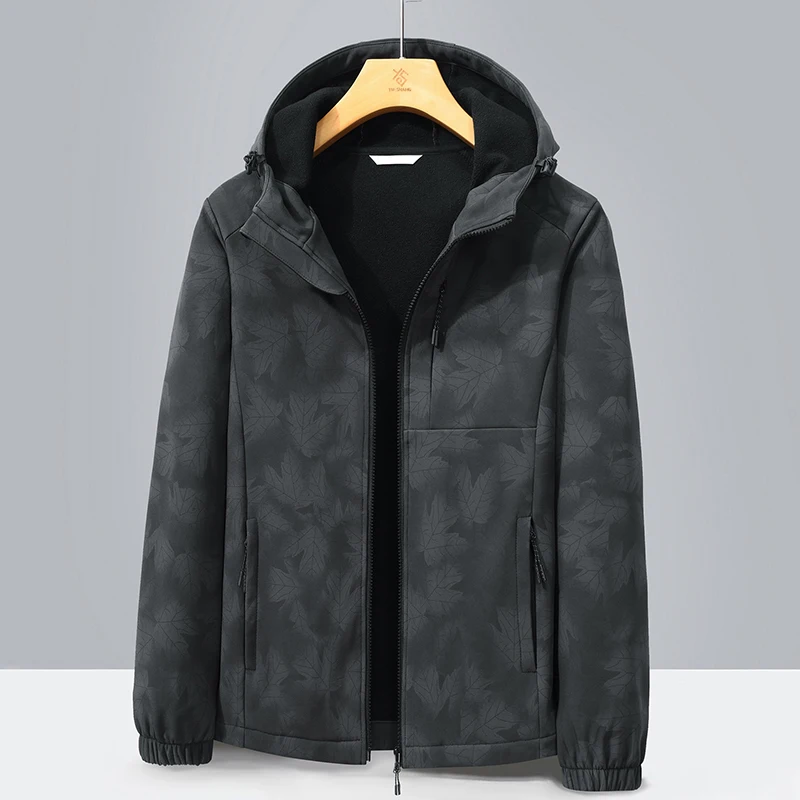 Giacca da pesca casual in pile caldo e resistente al freddo Giacca calda da coppia impermeabile e traspirante alla moda