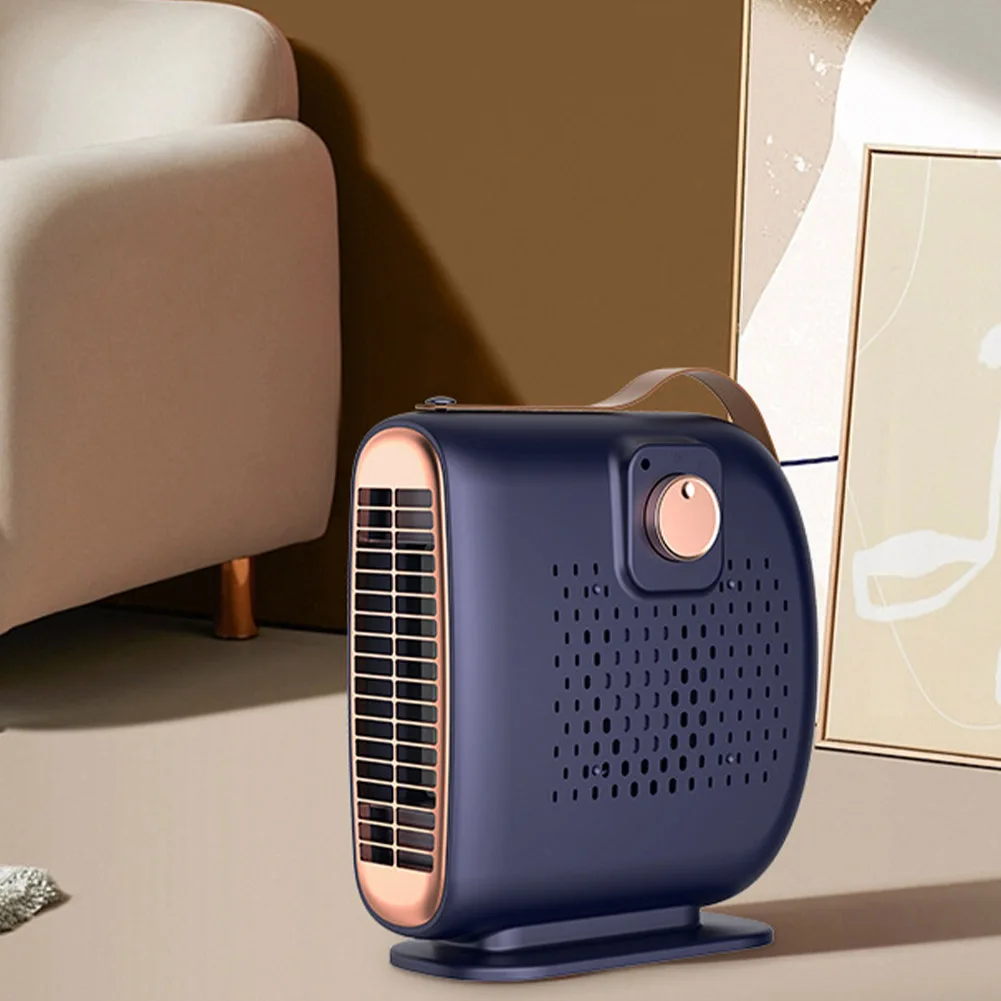 Electric Heater Fan Low Noise Portable Space Heater PTC Heating Mini Heater Fan Anti Scald Desktop Heating Fan for Winter