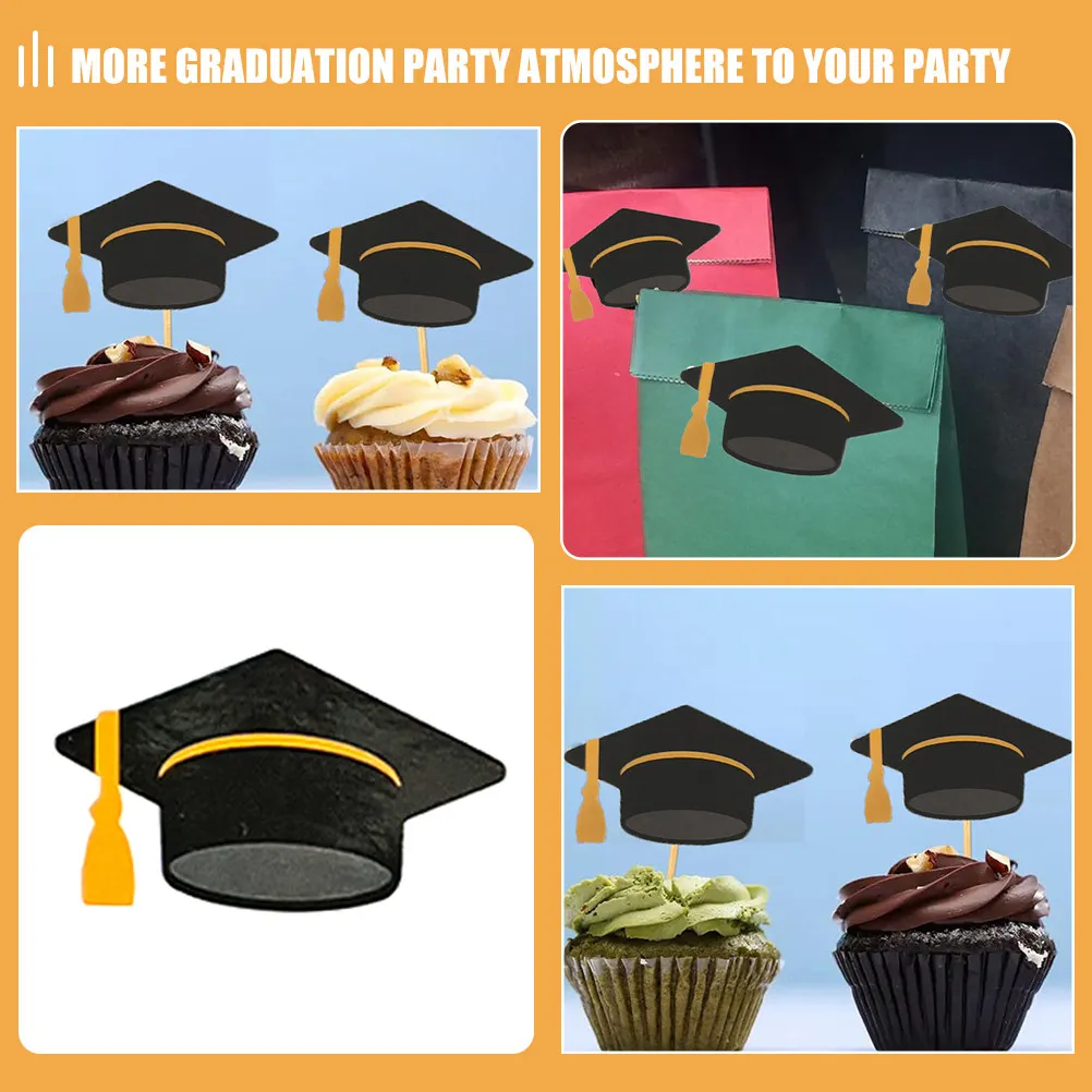 10Sheets Grad Stickers Graduation Hat Decals Self-Adhesive for Scrapbooking Gift Wrapping Labels Envelope Sealing Candy Bag view 2