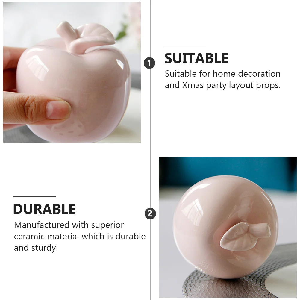 

1Pcs Ceramic Ornament Xmas Party Decorative Prop Creative Household Decor Fine Workmanship Ceramic Ornament