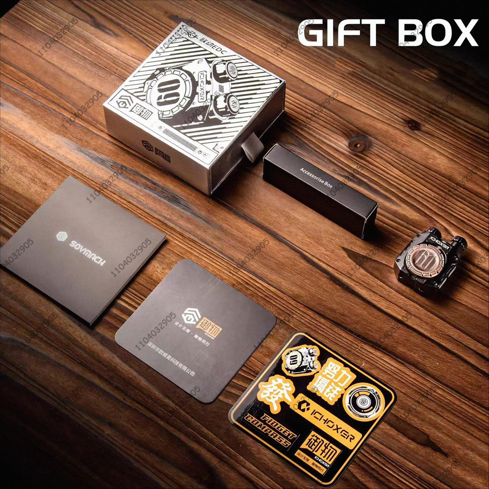 EDC métal Fidget Spinner rouleau bouton Clicker magnétique Fidget Gear Gadget soulagement du Stress Anti-anxiété cadeau