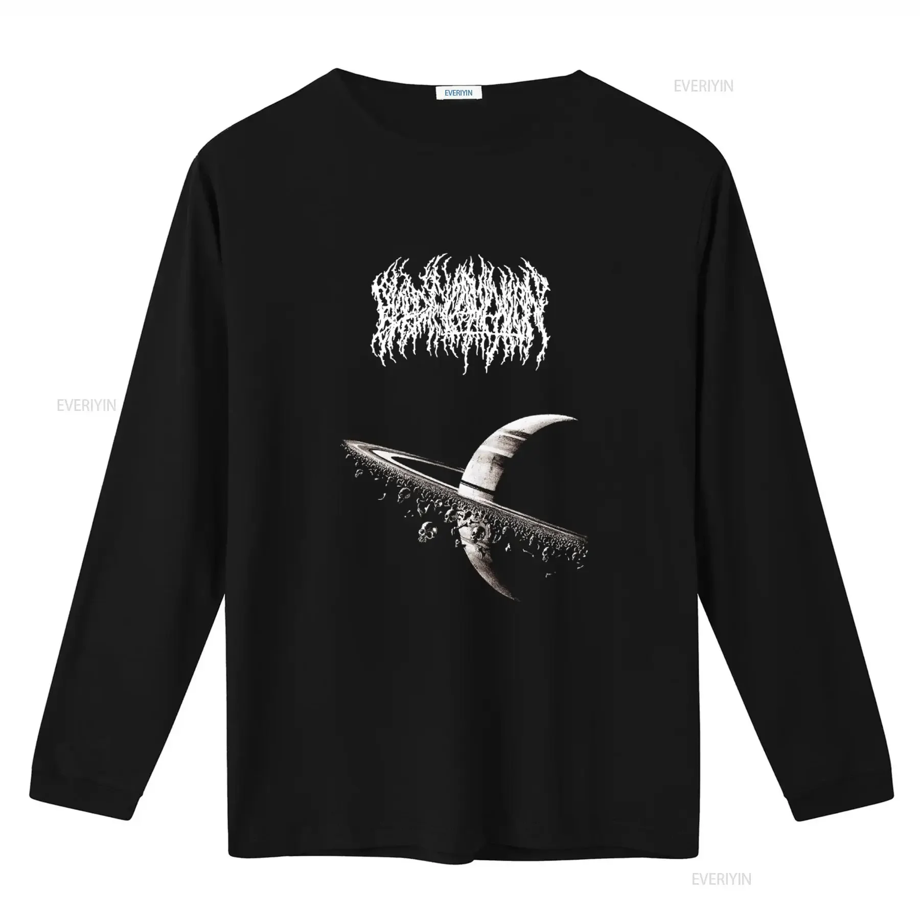 NWT Blood Incantation American Psychedelic Rock Band Art Logo Skull Planet Print T Shirt Size S 4XL vintage Washed homme Unisex