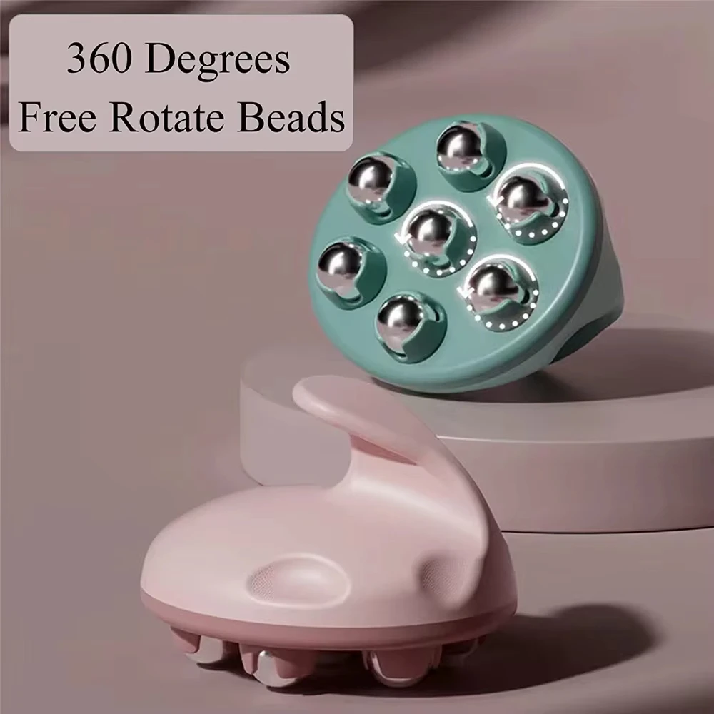 

7 Bead Ball Hand Held Massager Face Lifting Relax Massage Roller Massager Muscle Pain Relief Massage Magnetic Beads