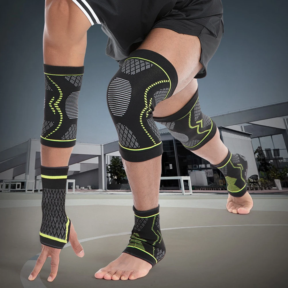 6個/セット オールシーズン対応スポーツ安全装備、膝パッド、 - Sports Equipment Knee Support のレビューと価格