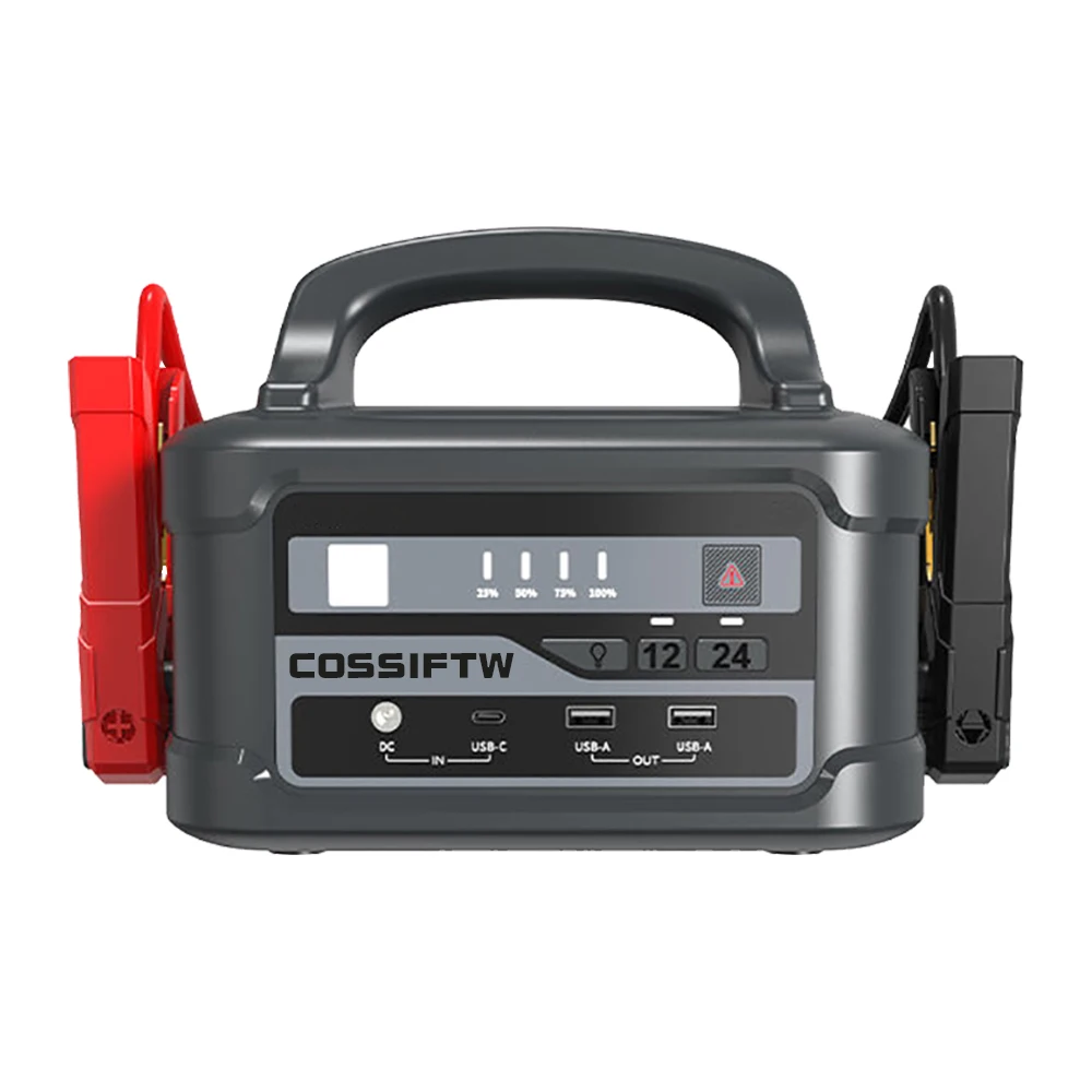 COSSIFTW 5000A 24V Truck Start Power Bank 122500mAh Jump Starter Car Booster Portable 12V Booster Starting Device Jump Start