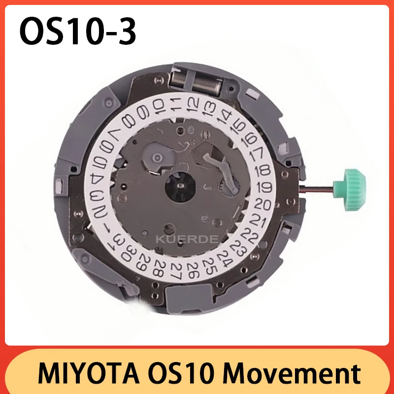 MIYOTA OS10 Movement Three Points Calendar Six Hands 6.9.12 Small Seconds Quartz Movement Watch Movement Parts Stable Quality