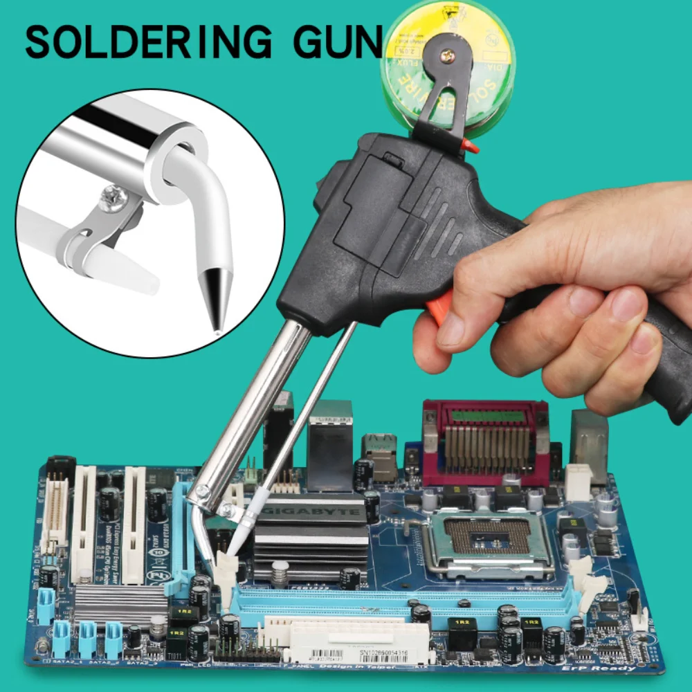 60W Constant Temperature Electric Soldering Iron Kit Multi-Function Tin Gun Hand-Held Solder Iron Kit Welding Maintenance Tool