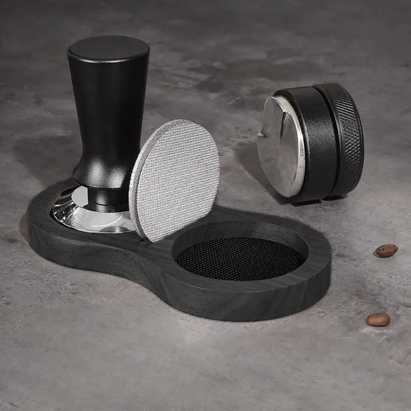 8-Shaped Silicone Coffee Tamper Mat Station Stand Portafilter Holder Support Base Fit 51/53/58MM Barista Espresso Accessories