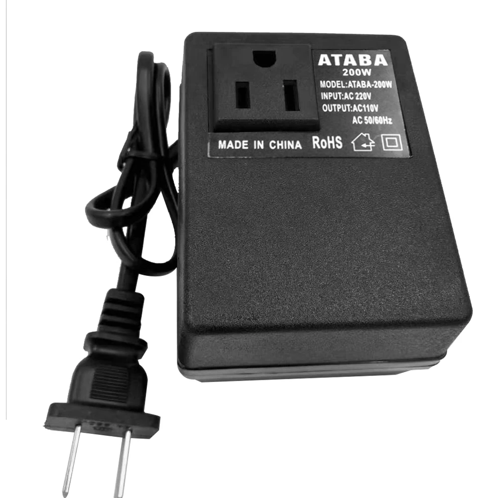 

Intelligent Efficient Household 200W AC 220V To 110V Transformer Voltage Converter Travel Power Adapter