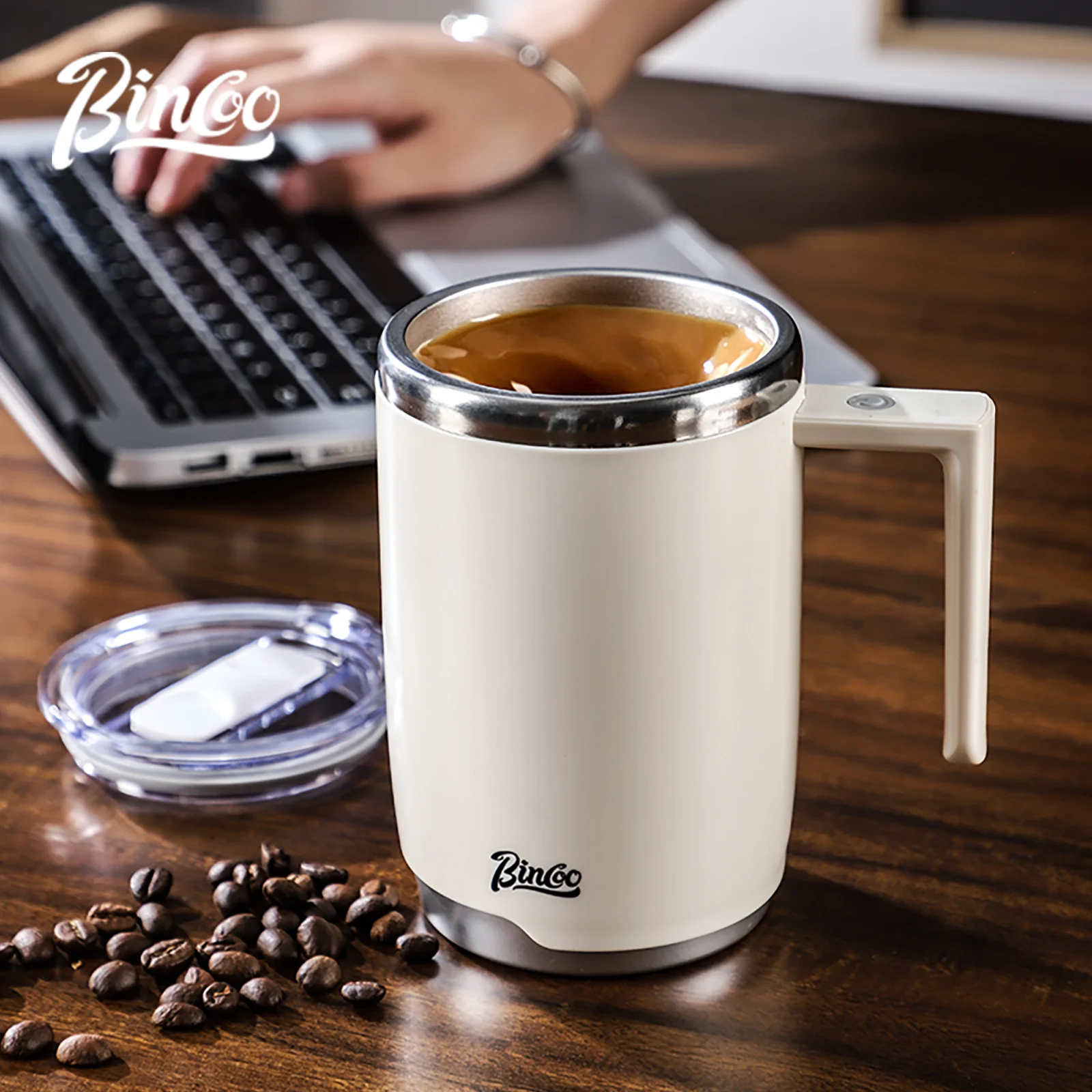 

400ml Electric Self-Stirring Mug 316 Stainless Steel Safe Rechargeable Magnetic Mug Milk Mixing Cup Smart Mixer Water Bottle