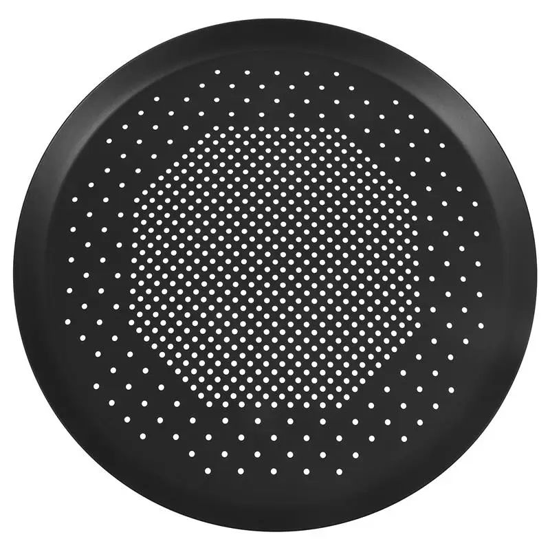 

Aluminium Nonstick Pizza Plate Bakeware Restaurant Kitchen Pizza Pan Round Punched Circular Oven Baking Tray