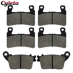 Cyleto Motorcycle Accessories Front or Rear Brake Pads for Kawasaki ZX6R ZX636 Ninja 636 ZX 6R KRT Edition 2013 2014 2015-2022