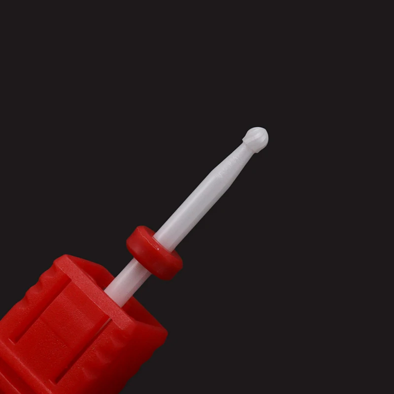Ball Shape Cuticle Clean Bit White Ceramic Nail Drill Bit Art Salon Electric Drill Ceramic Nail Drill Bit For Nail High Quality - Image 5