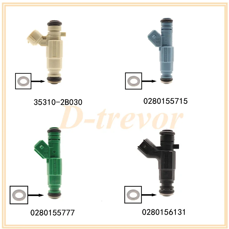 

100piece Fuel injector repair kits pintle cap spacer 13*2mm For Bosch fuel injector Ford Jeep Cherokee Common to multiple models