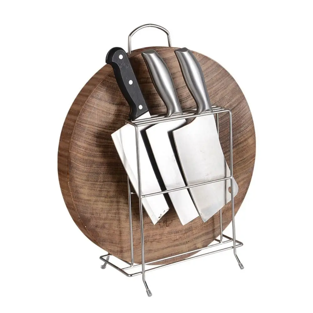 

Multi-functional Cutting Board Holder Stainless Steel Multi-layer Pot Lid Stand Rustproof Space Saving Kitchen Storage Rack