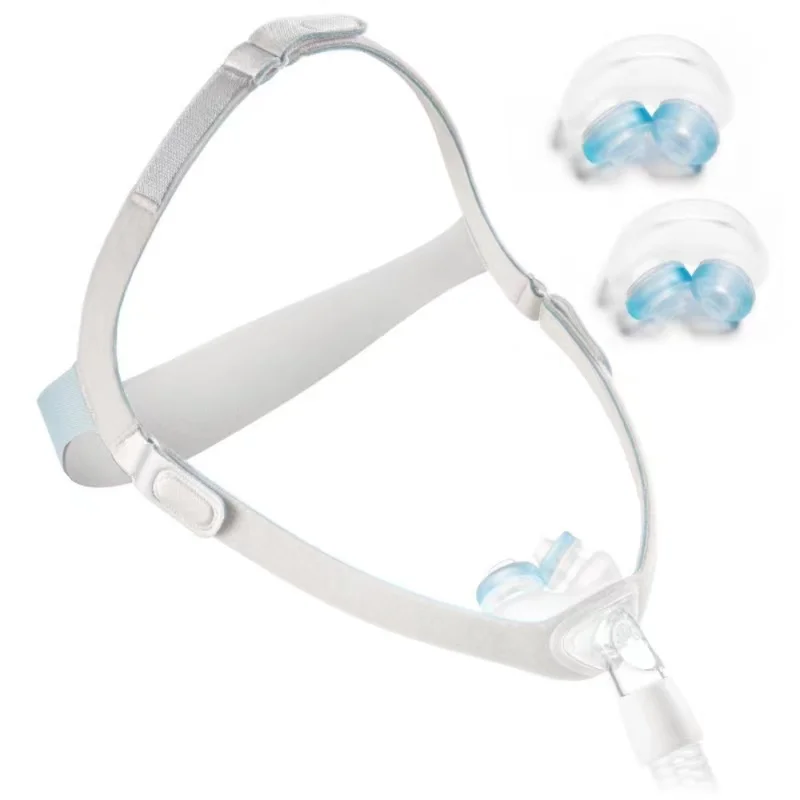 Respironics Nuance CPAP Nasal Pillow Mask With Headgear Strap and S/M/L Pillows For Sleep Apnea Stop Snoring