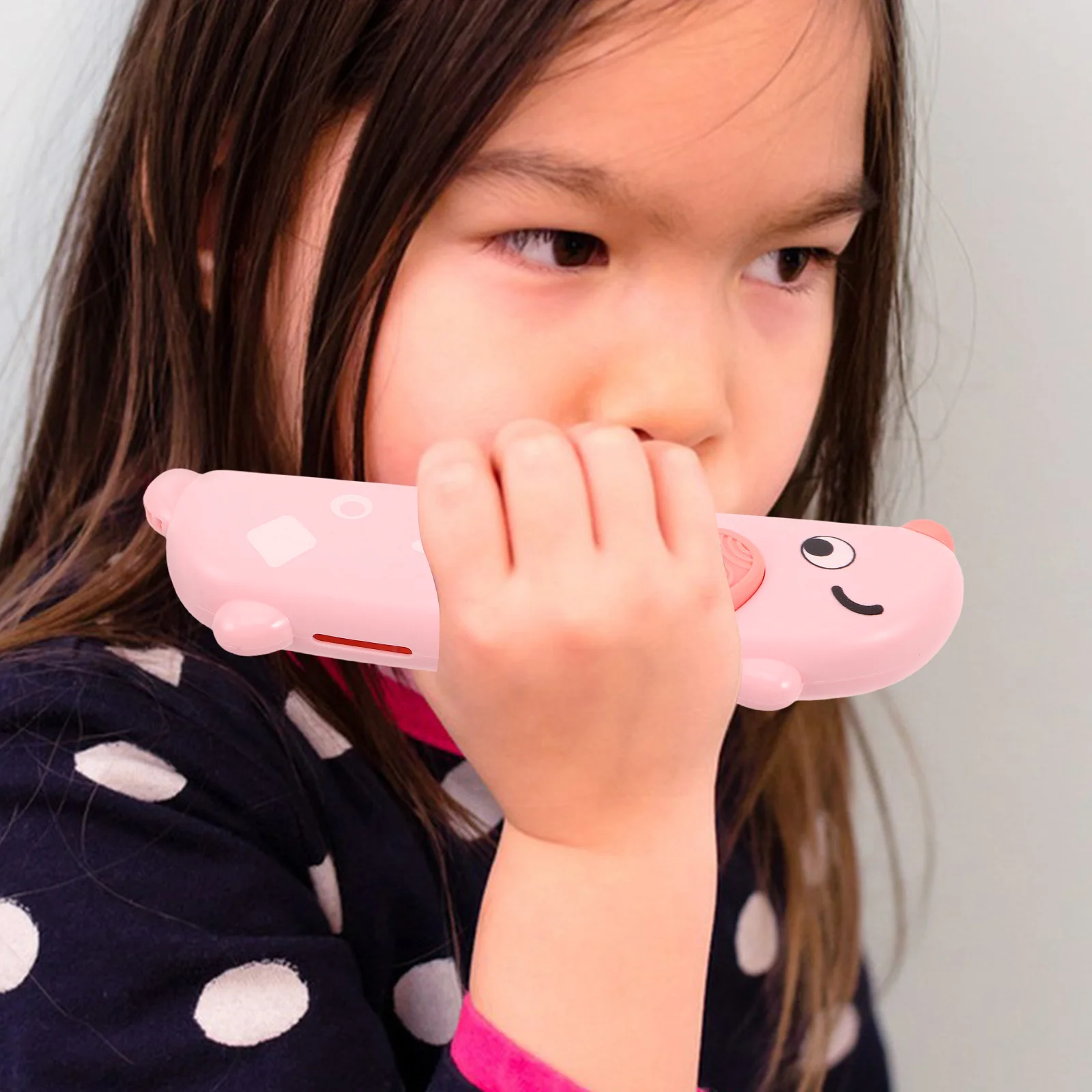 

16 Hole Cartoon Harmonica for Portable Washable Musical Instrument Promotes Oral Muscle Development Language Skills