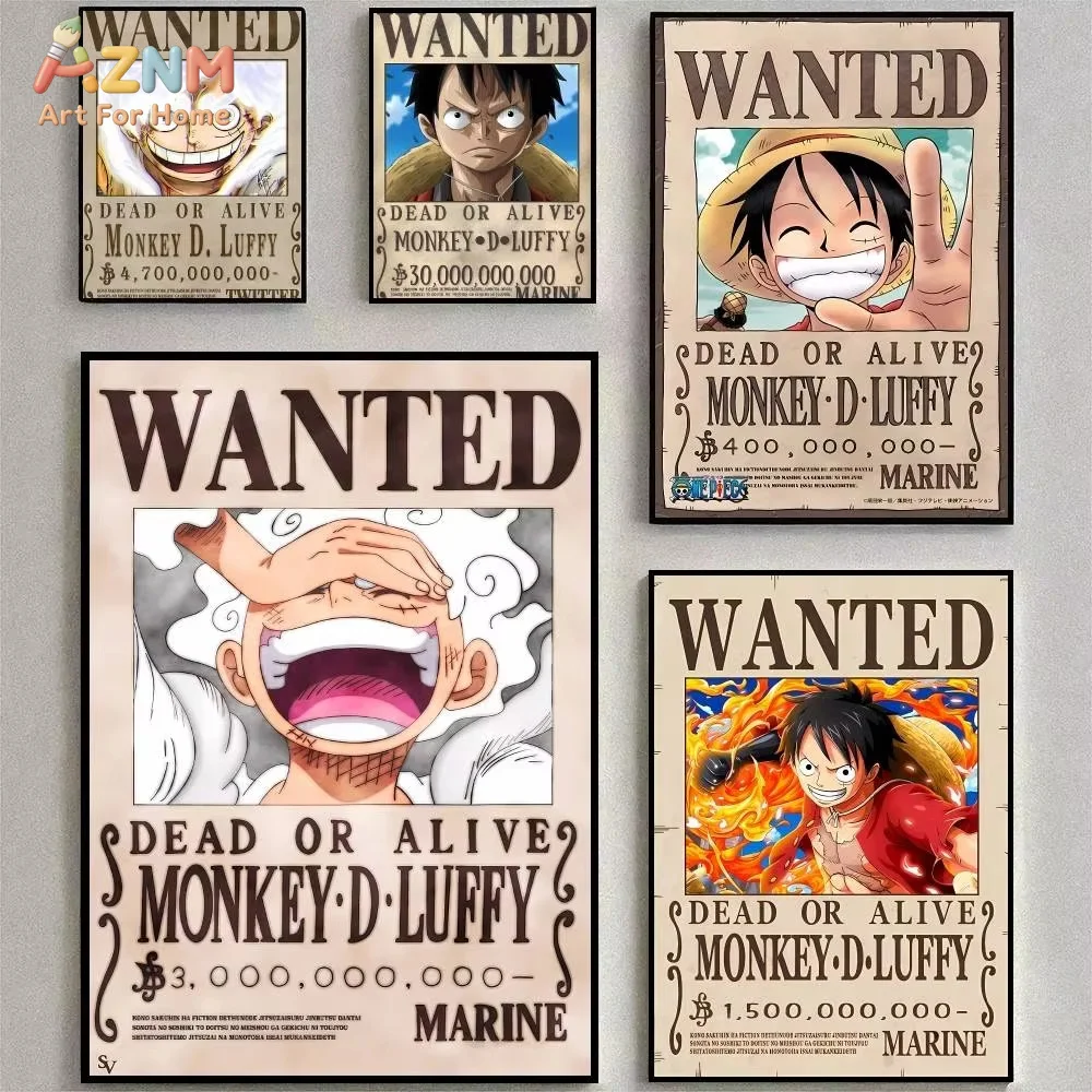 1pc  Anime Comics One Piece Poster Coffee House Bar Room Wall Decor