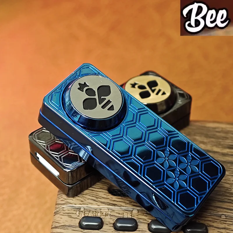 The Bee Emperor EDC Fidget Push Slider Stainless Steel Fidget Toys Mechanical Haptic Slider Stress Relief & Concentration Toy