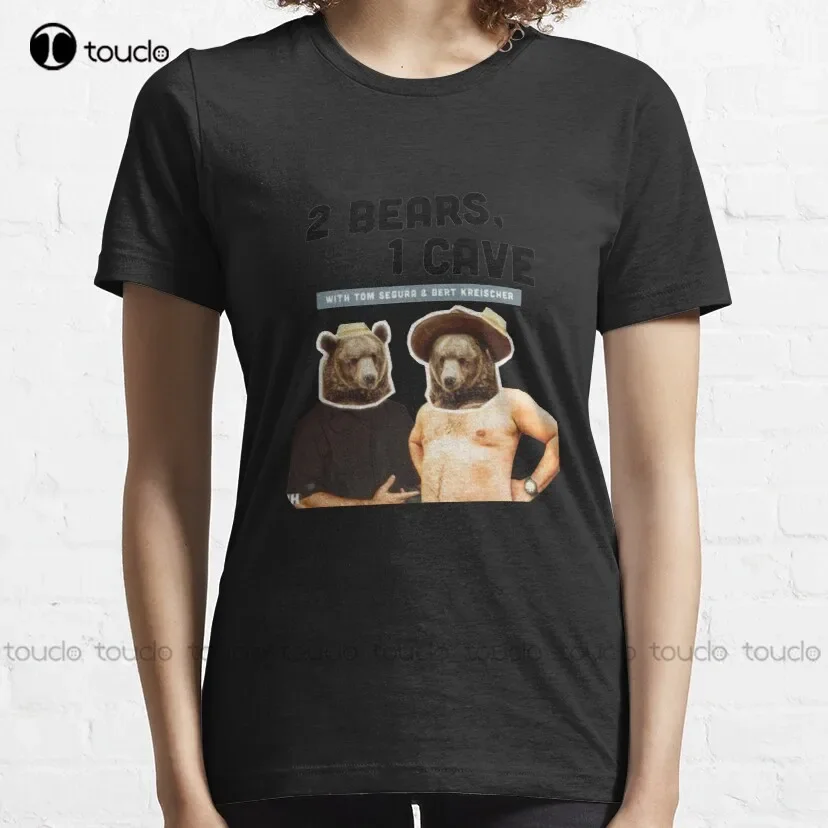 2 Bears 1 Cave Original Podcast  Classic T-Shirt Mens Tee Shirts Custom Aldult Teen Unisex Digital Printing Tee Shirt Xs-5Xl New