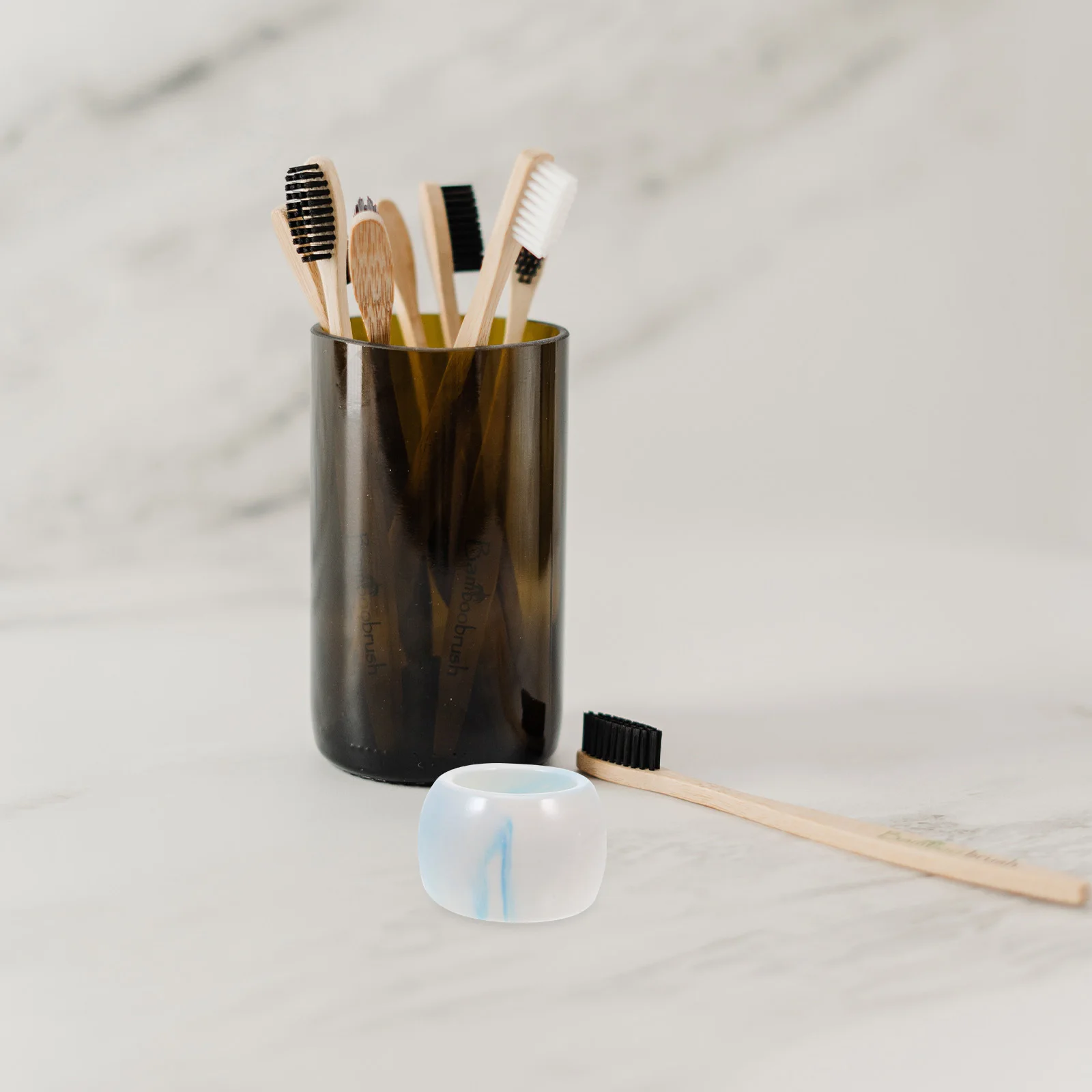 

3 Pcs Tooth Brush Holder Toothbrush Holders for Bathrooms Stand Countertop Standing Vanity