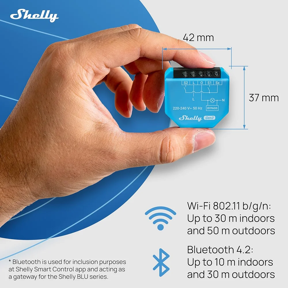 Shelly 1L Gen3 WiFi Smart Swit - Shelly Relay Module recension och pris