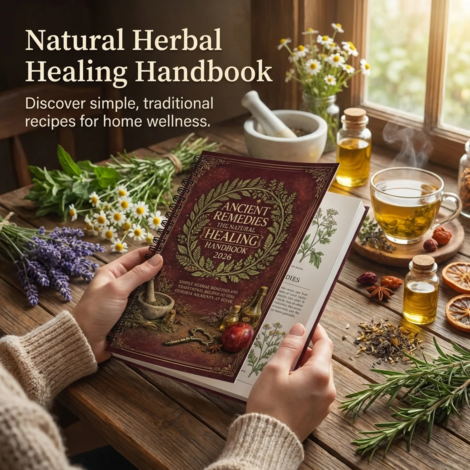 

Herbal-Guide Study Notebook Durable Paper Useful For Students And Researchers