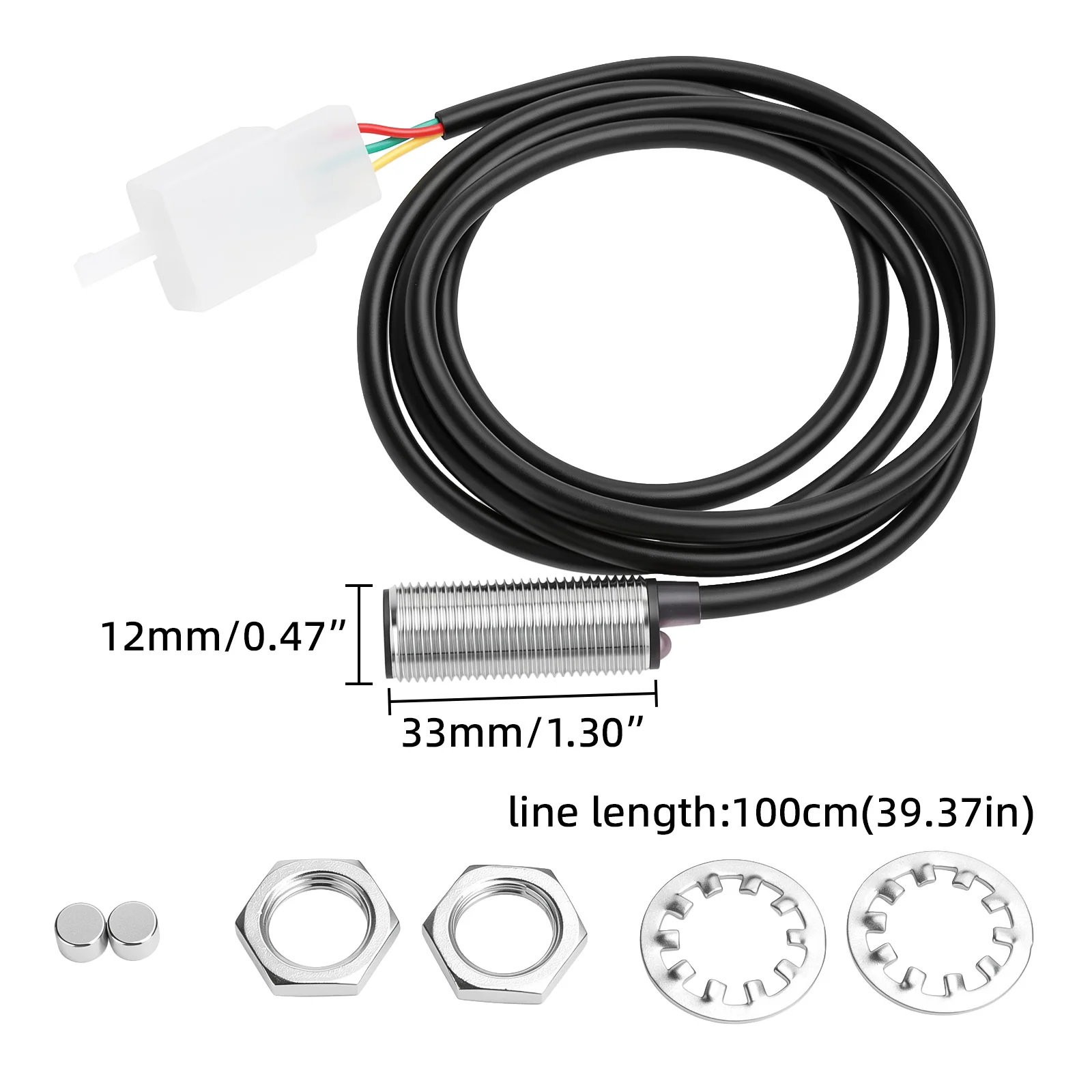 Universeller Motorrad-Tachometer Digitales Armaturenbrett mit Blinker Km/h Stundenzähler Ölstandsanzeige Drehzahlmesser Wasserdicht – Detail 19