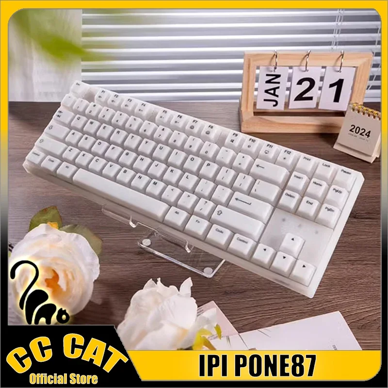 

IPI PONE87 Mechanical Keyboard 3Mode 87key USB/2.4G/Bluetooth Wireless Keyboard Rgb Backlight Hot Swap Gaming Keyboards Gift