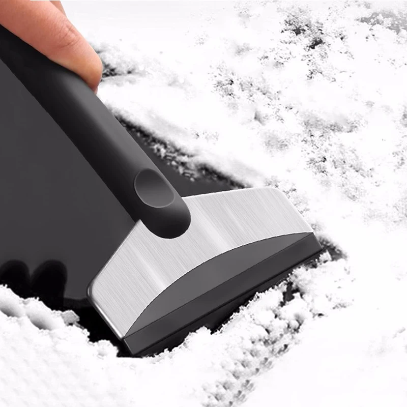 

Stainless Steel Car Snow Shovel Ice Scraper Cleaning Tool Handheld Winter Auto Windshield Defrosting Tool Glass Ice Snow Removal