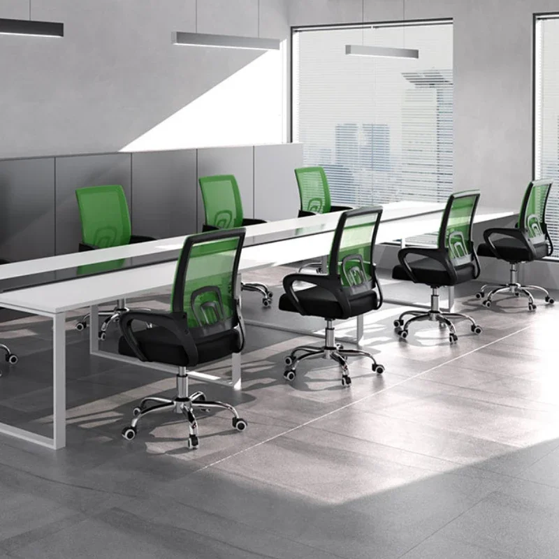 Swivel Computer Chair Mesh Height Adjustable with Armrests Mid Back Home Office Ergonomic  Comfortable Seating