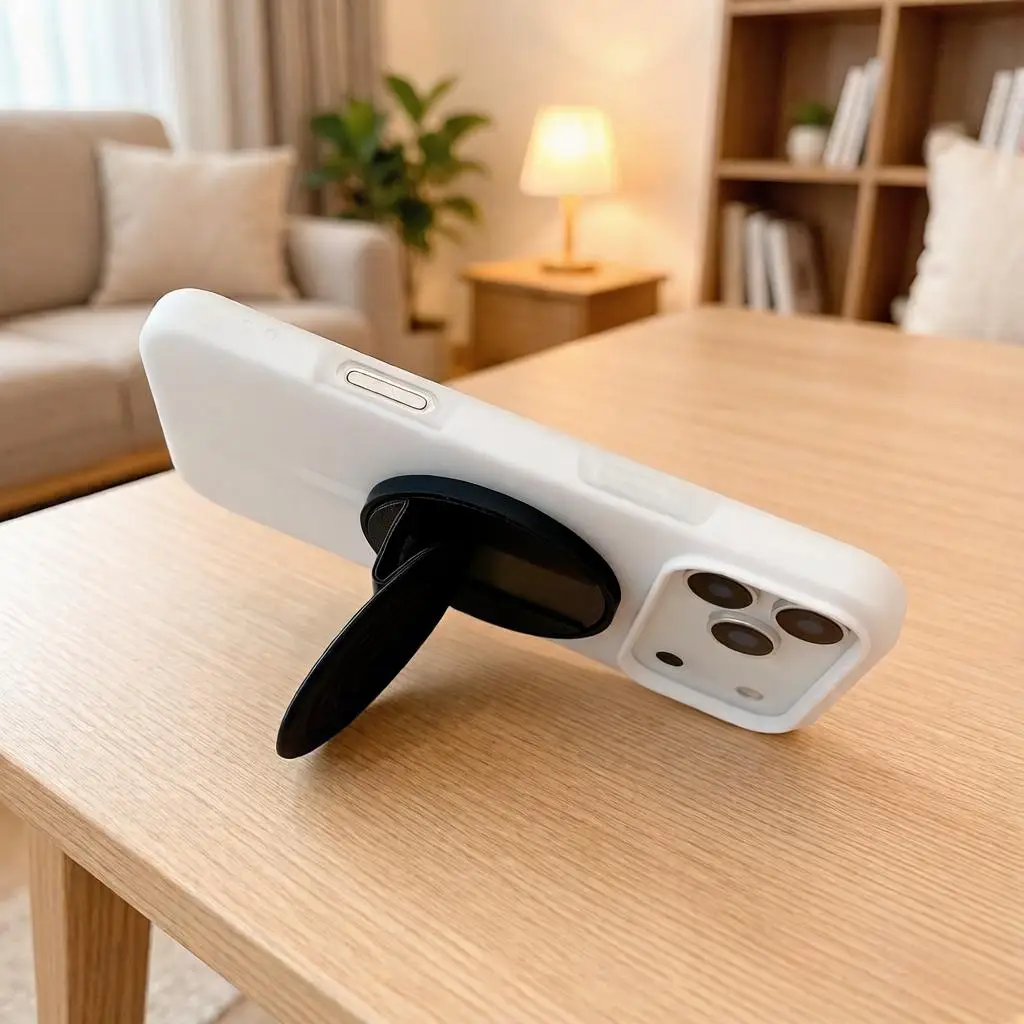 

Практичный магнитный держатель для телефона, простой однотонный круглый силиконовый держатель для телефона, прочная легкая подставка для телефона.