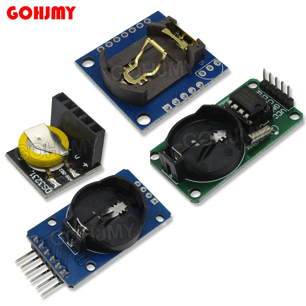 IBUW DS3231 AT24C32 IIC Module DS1302 Precision Clock Module DS1307 Memory module mini module Real Time 3.3V/5V For Raspberry Pi