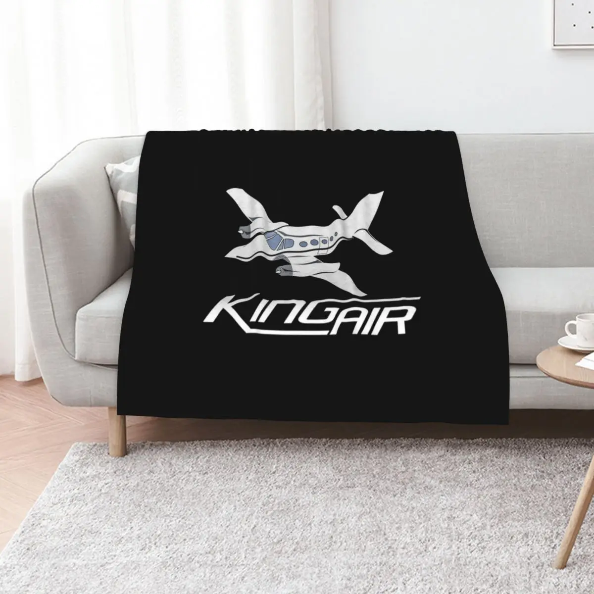 

King Air Aircraft Throw Blanket Soft Plaid Soft Plush Plaid Sofa Luxury Thicken Blankets
