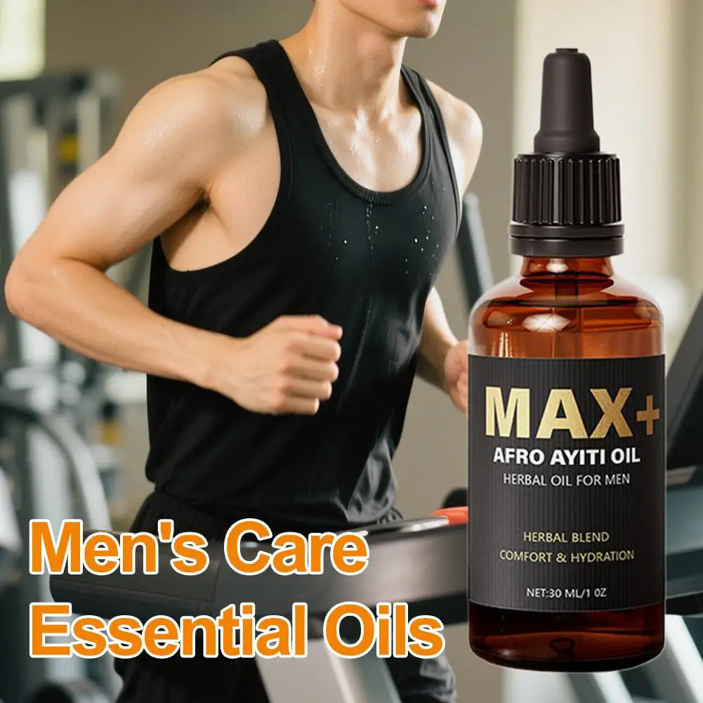 30 مللي زيت أيتي الأفريقي للرجال زيت أساسي للتدليك نمو كبير سماكة زيادة زيت طبيعي رعاية الرجال