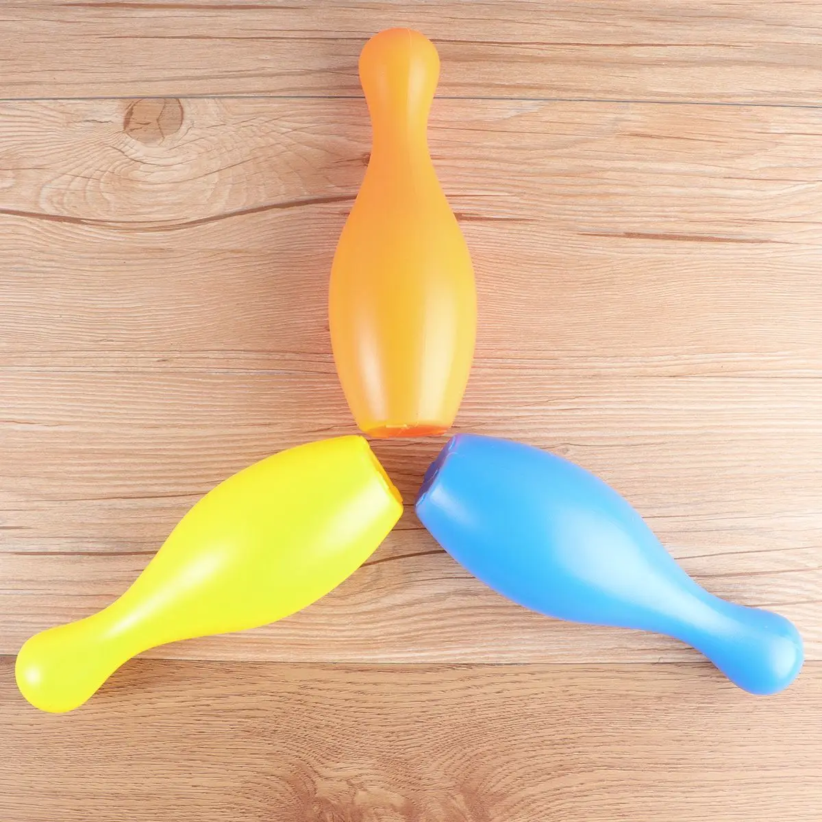 Picture 7: Bowling Toys Children Sports Play Children Plastic Playing Bowling Toy Lightweight Safe Smooth Beginner Game Entertaining