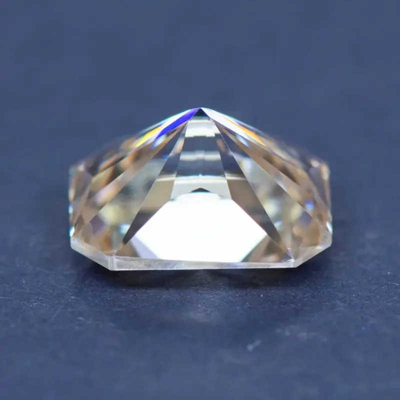 Moissanite Natural Colour Radiant Cut Tea Yellow VVS1 with GRA Certificate for Gemstone Charms Beads Top Jewelry Making Material