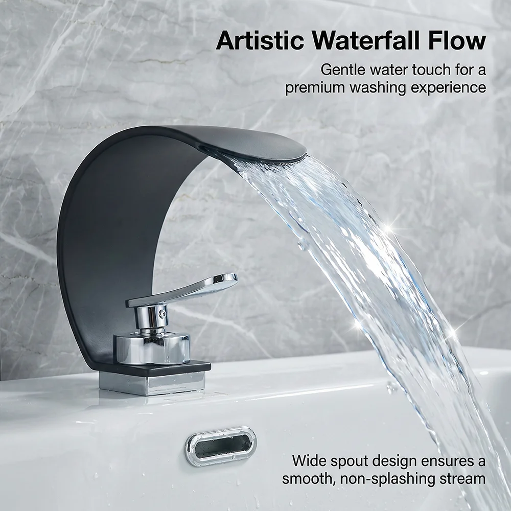 light-luxury-black-waterfall-style-basin-faucet-with-shiny-silver-handle-dual-control-of-hot-and-cold-modern-bathroom-single-h